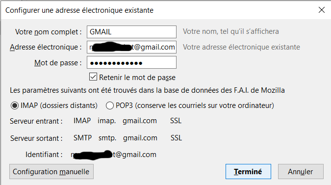 Thunderbird Demande Mot De Passe à Chaque Ouverture